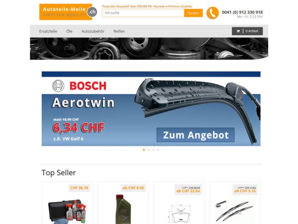 Autoteile-Meile.ch Onlineshop
