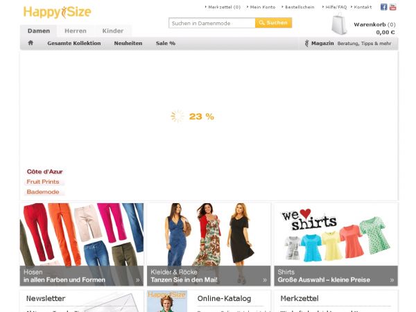 Happysize.de Onlineshop