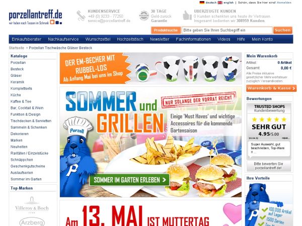 Porzellantreff.de Onlineshop