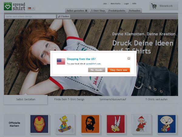 Spreadshirt.de Onlineshop