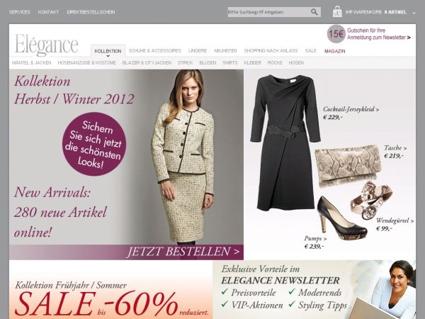 Elegance.de Onlineshop