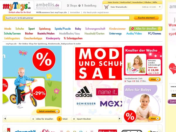 myToys.de Onlineshop