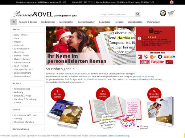 Personalnovel.de Onlineshop