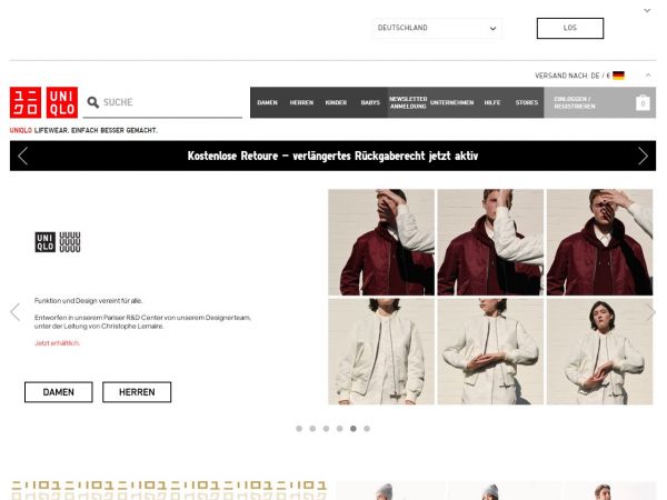 Uniqlo.com Online Shop