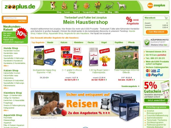 Zooplus.de Onlineshop